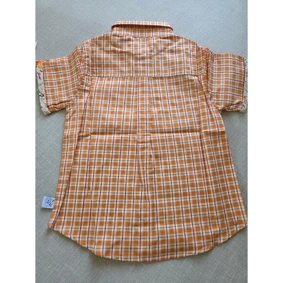 Darling Mae Autumn Sunset Short Sleeve Button Up Shirt - Picture 6 of 6
